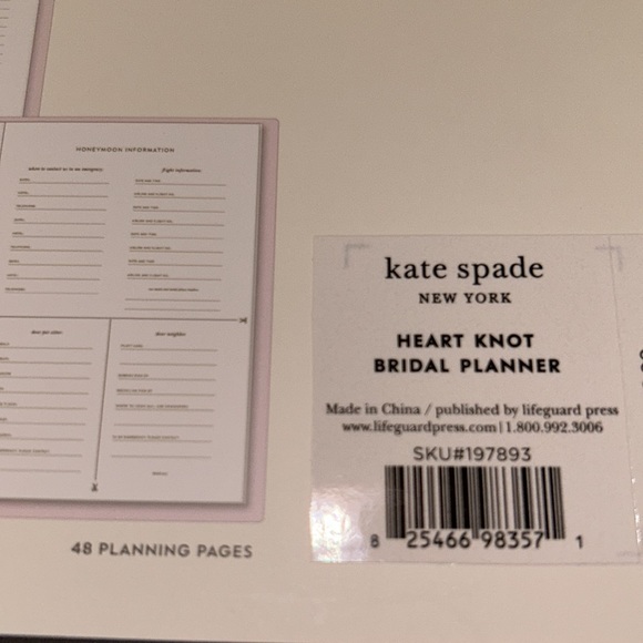 Kate Spade bridal planner - Picture 6 of 14